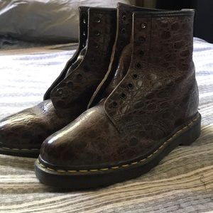 Vintage snakeskin pattern Doc Martens